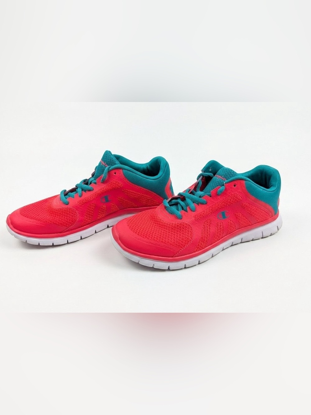 Champion Women’s Coral Pink & Teal Athletic Running Shoes